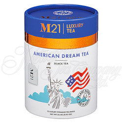 American Dream Decorative Pyramid Tea Bag Canister