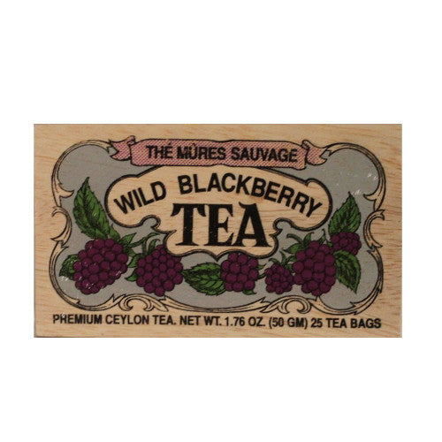 Wild Blackberry 25 tea bags in wood chest