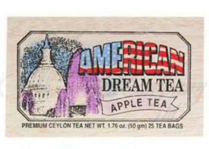 American Dream Decorative Pyramid Tea Bag Canister