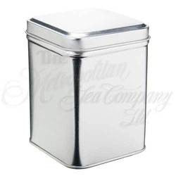 Silver Square Hinged Tins