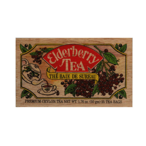 Elderberry 25 tea bags in wood chest