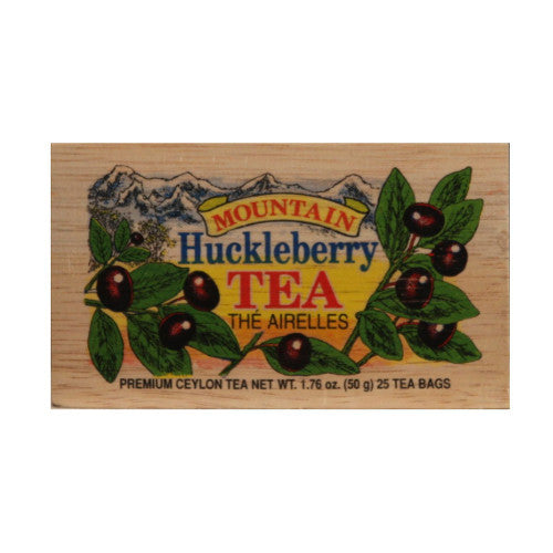 Huckleberry 25 tea bags in wood chest