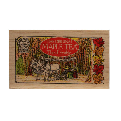 Maple 25 tea bags in wood chest