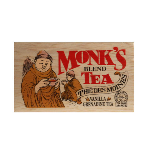 Monk's Blend 25 tea bags in wood chest
