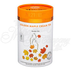 Golden Maple Cream Decorative Pyramid Tea Bag Canister