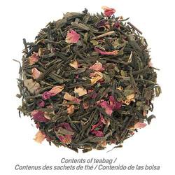 Sencha Kyoto Cherry Rose Green Tea (25 Loose-Leaf Pyramid Teabags Carton)