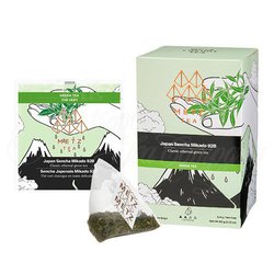 Japan Sencha Mikado Green Tea (25 Loose-Leaf Pyramid Teabags Carton)