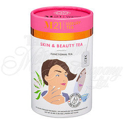 Skin and Beauty Decorative Pyramid Tea Bag Canister